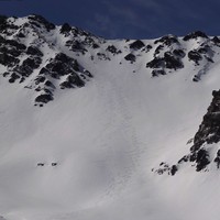 Rocher de la Grande Tempête, face et couloir Nord-Est