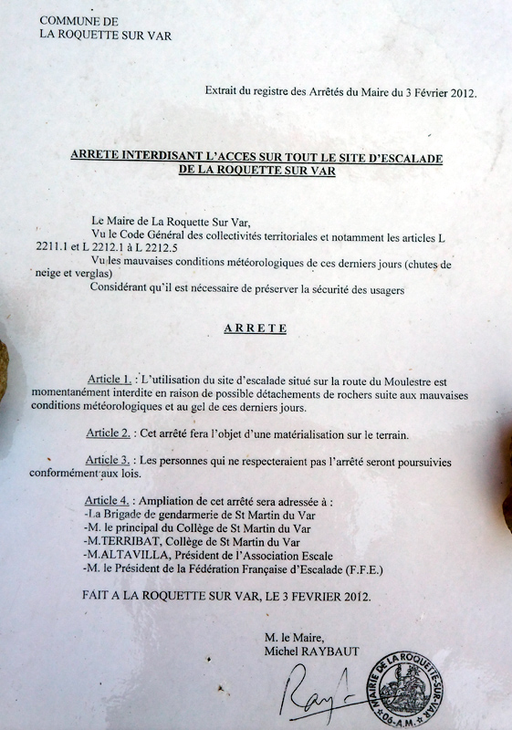 Interdiction temporaire