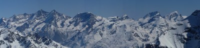 Du Strahlhorn au Dom Du Strahlhorn au Dom