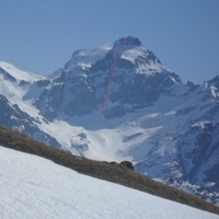 Cervandone - Couloir W visto dal Battlihorn 
