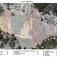 Collias : secteur L'Amour Fou
