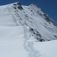 du col Gumachi en direction du sommet