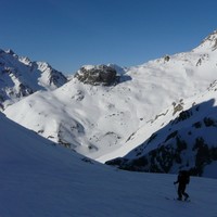 En montant face à Roche Colombe