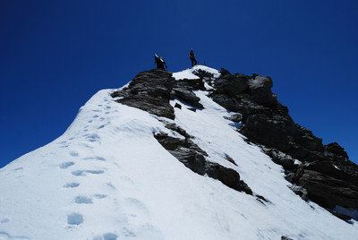 Arrivo in cima a Le Ritord 3556m Arrivo in cima a Le Ritord 3556m