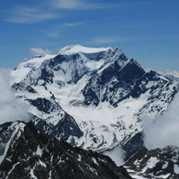 Mont Velan 3731m  versante N scendendo da Le Ritord