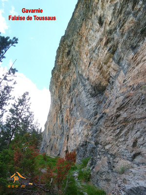 Falaise de Tousas - Secteur de gauche