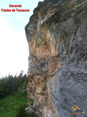 Falaise de Tousas - Secteur de droite