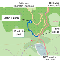 Plan d'accès Roche Tuilière
