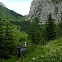 Retour en vue du Chalet d'Ubine