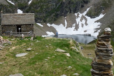 Refuge Alpe di Lago, 2122m. Refuge Alpe di Lago, 2122m.