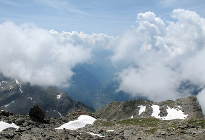 Piz Curciusa: vista sulla Mesolcina...