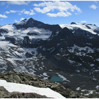 Le versant nord-est de l'Albaron, depuis les pentes du Mont Séti