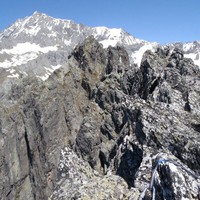 Les arêtes depuis le sommet