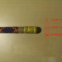 L'étiquette en bout de corde indique le diamètre, le type de corde ainsi que sa longueur.