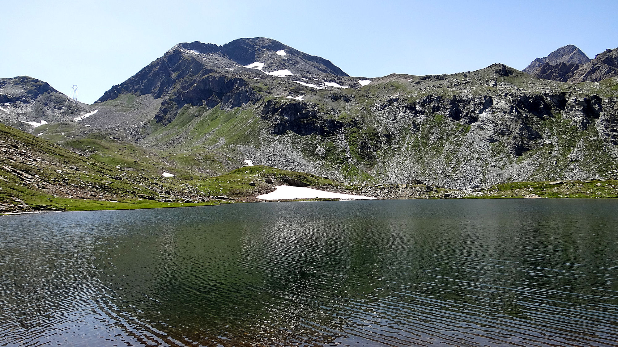 Refuge Miserin Et lac Miserin depuis Dondena
