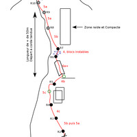Topo : Aiguille du Moine - Face E - Voie Contamine Labrunie 