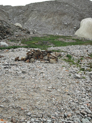 Emplacement de bivouac au camp Elektro