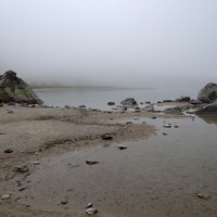 Ambiance marée basse sur le lac du Tsan