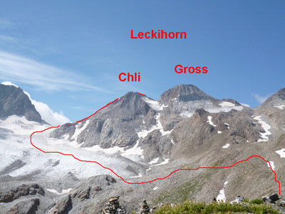 Arête SE sur le Chli Leckihorn