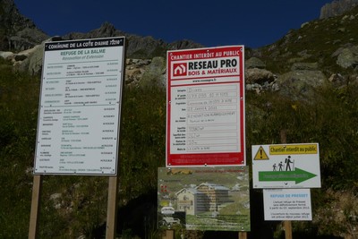 Rénovations des refuges de la Balme et du Presset