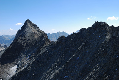 Il Pizzo Gallina 3061m e a destra il Mittaghorn 3015m dal Galmihorn 3001m