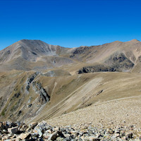 Pic du Géant, pic de Prats de Bassibès depuis pic de la Dona
