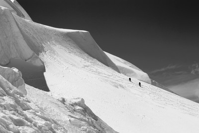 Sous les séracs du Tacul Sous les séracs du Tacul