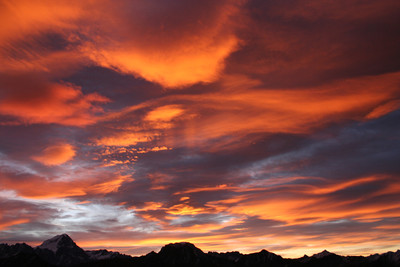 levé de soleil automnale bivouac de la Maye levé de soleil automnale bivouac de la Maye