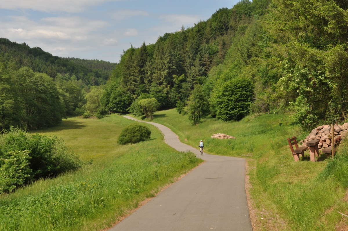 Piste cyclable dans la région de Dahn