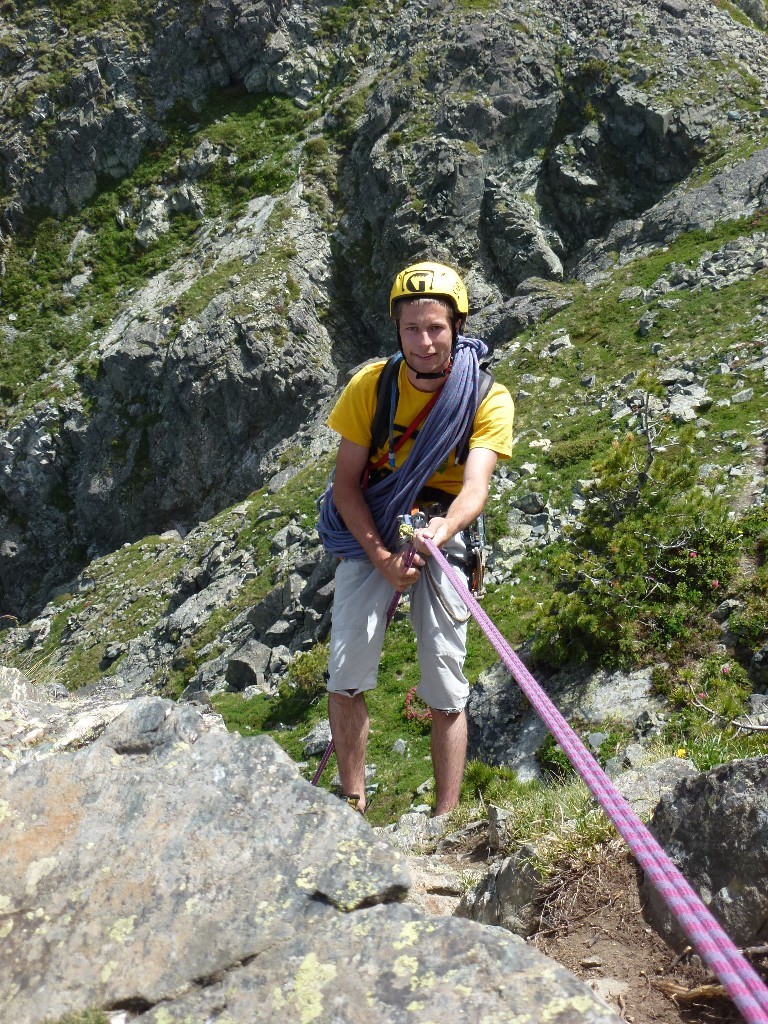 Descente de la pointe des enfants