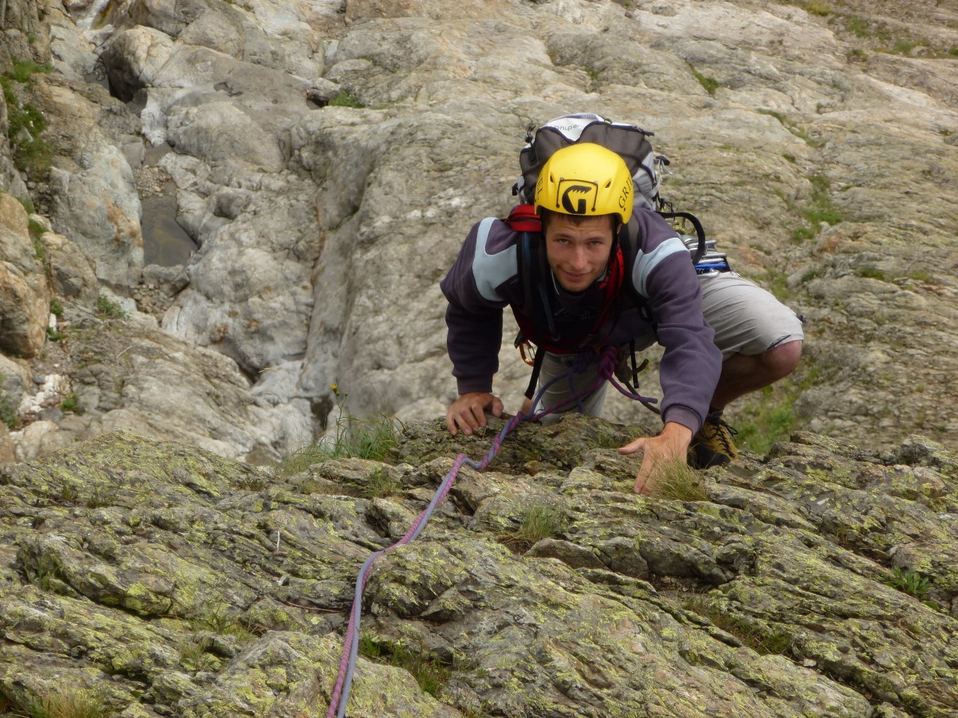 Dans le haut de la voie