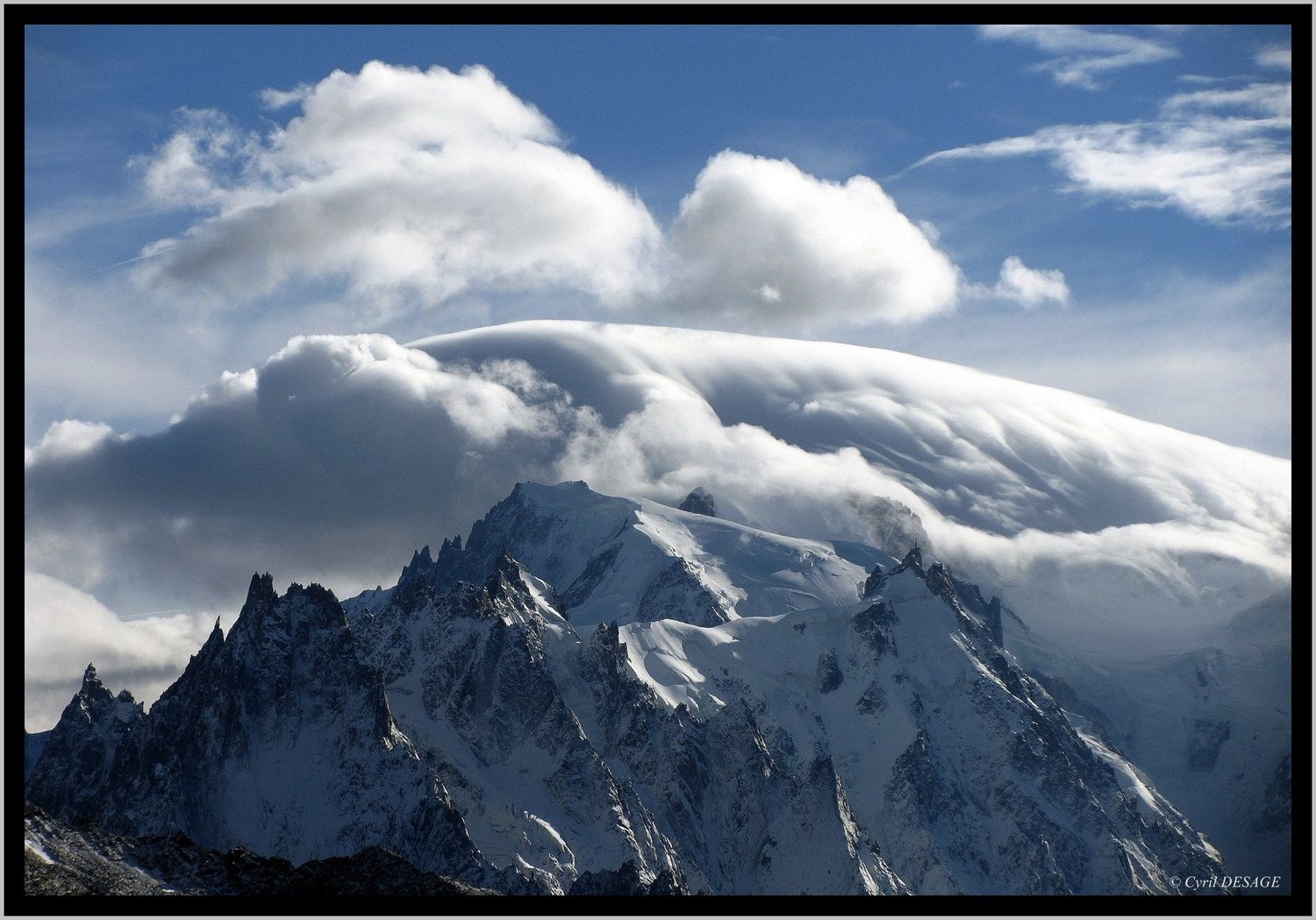 Retour au col de Balme: petit nuage est devenu gros !