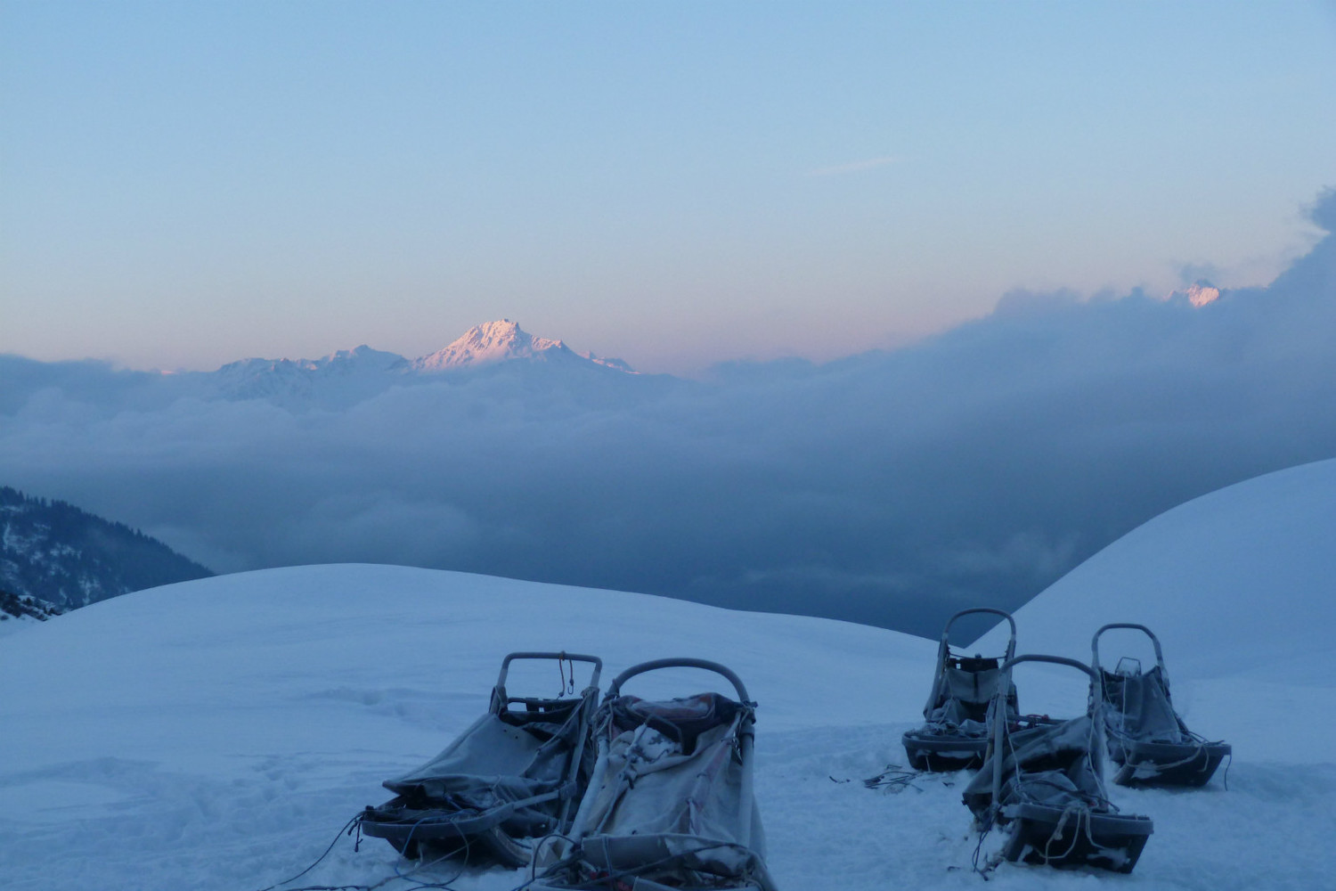 Froid matinal avant le depart.