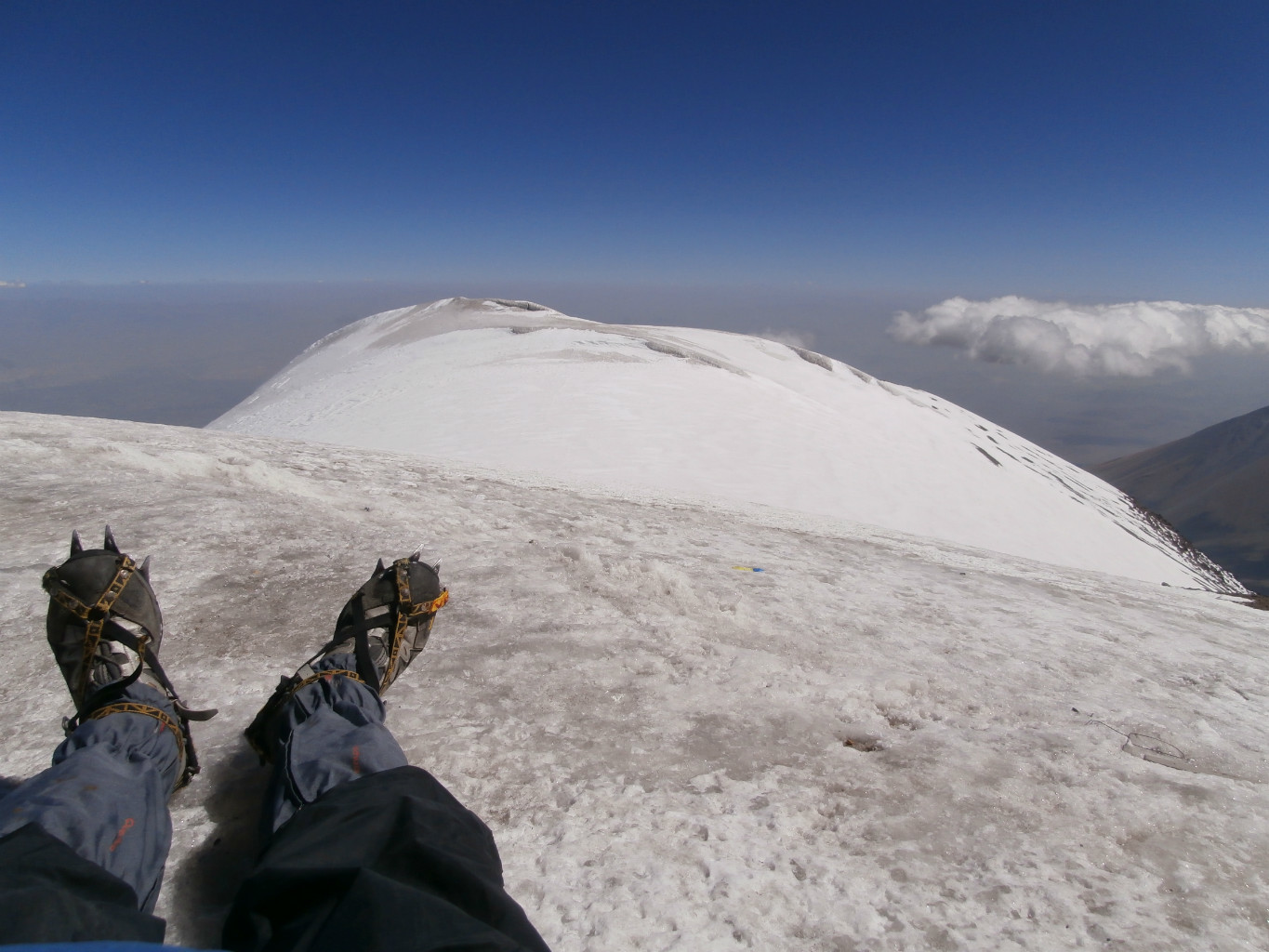 La calotte de l'Ararat vers le (nord)-est