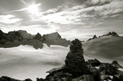 Plateau du Trient vu des Pointes d'Orny Plateau du Trient vu des Pointes d'Orny