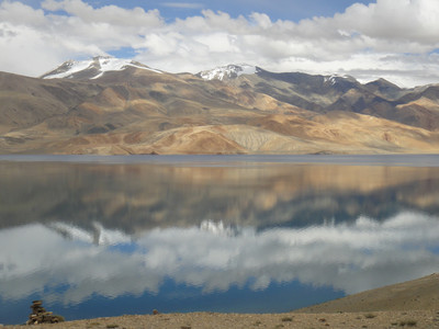 Tso Moriri, Chamser Kangri et Lumser Kangri Tso Moriri, Chamser Kangri et Lumser Kangri