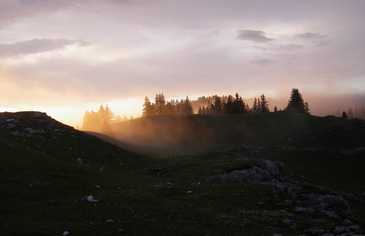 Ombre et lumière sur les Hauts Plateaux du Vercors
