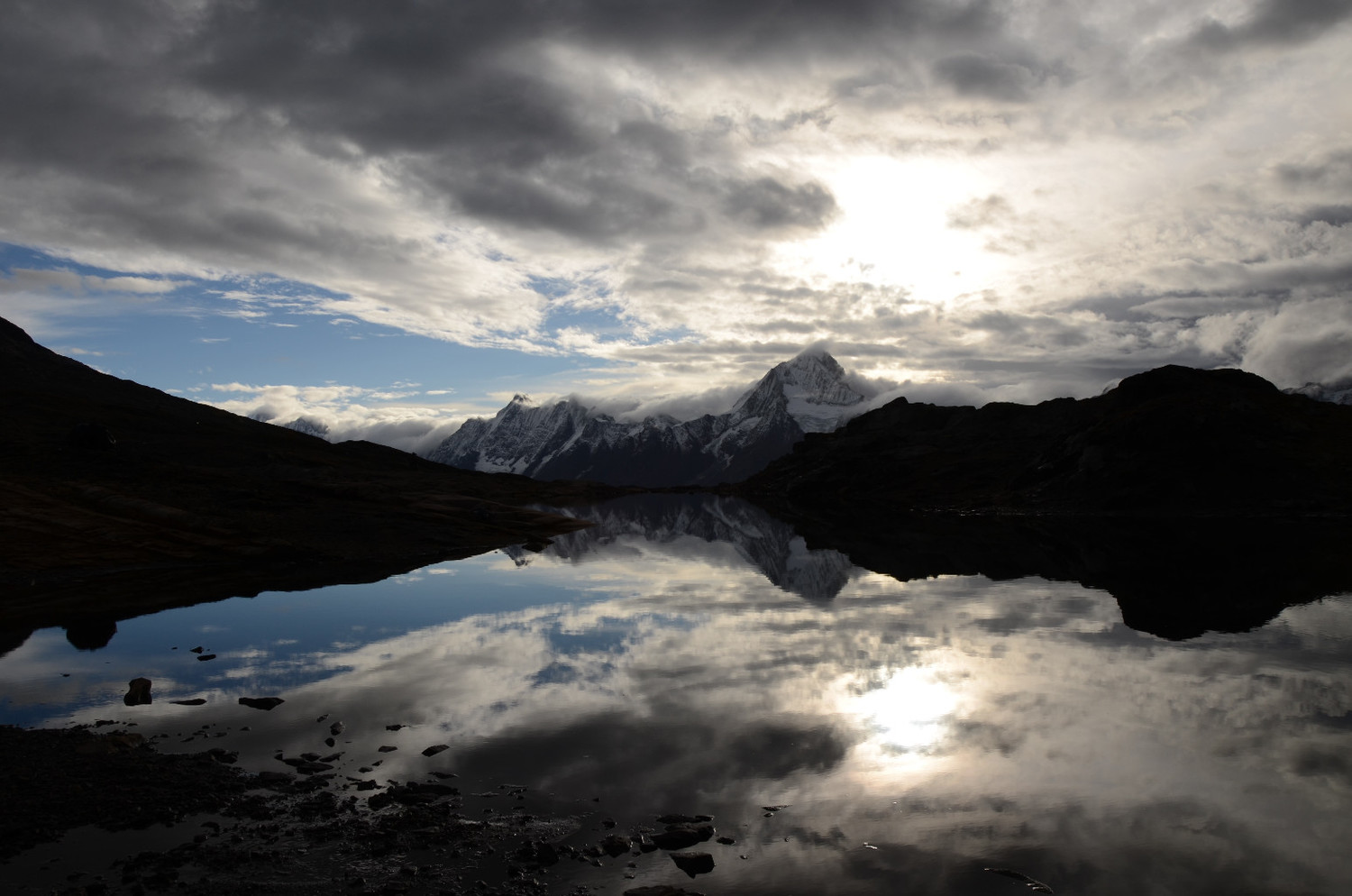 Bietschhorn vu du col du Lötschen