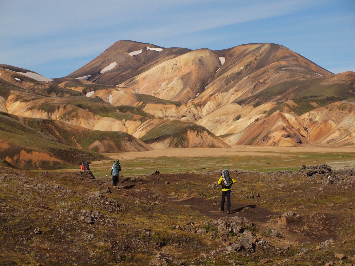 Trek en Islande près de Landmanalaugar