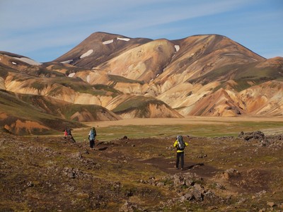 Trek en Islande près de Landmanalaugar Trek en Islande près de Landmanalaugar