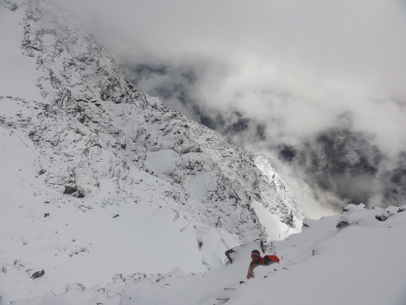 Lagginhorn : sur l'arête N
