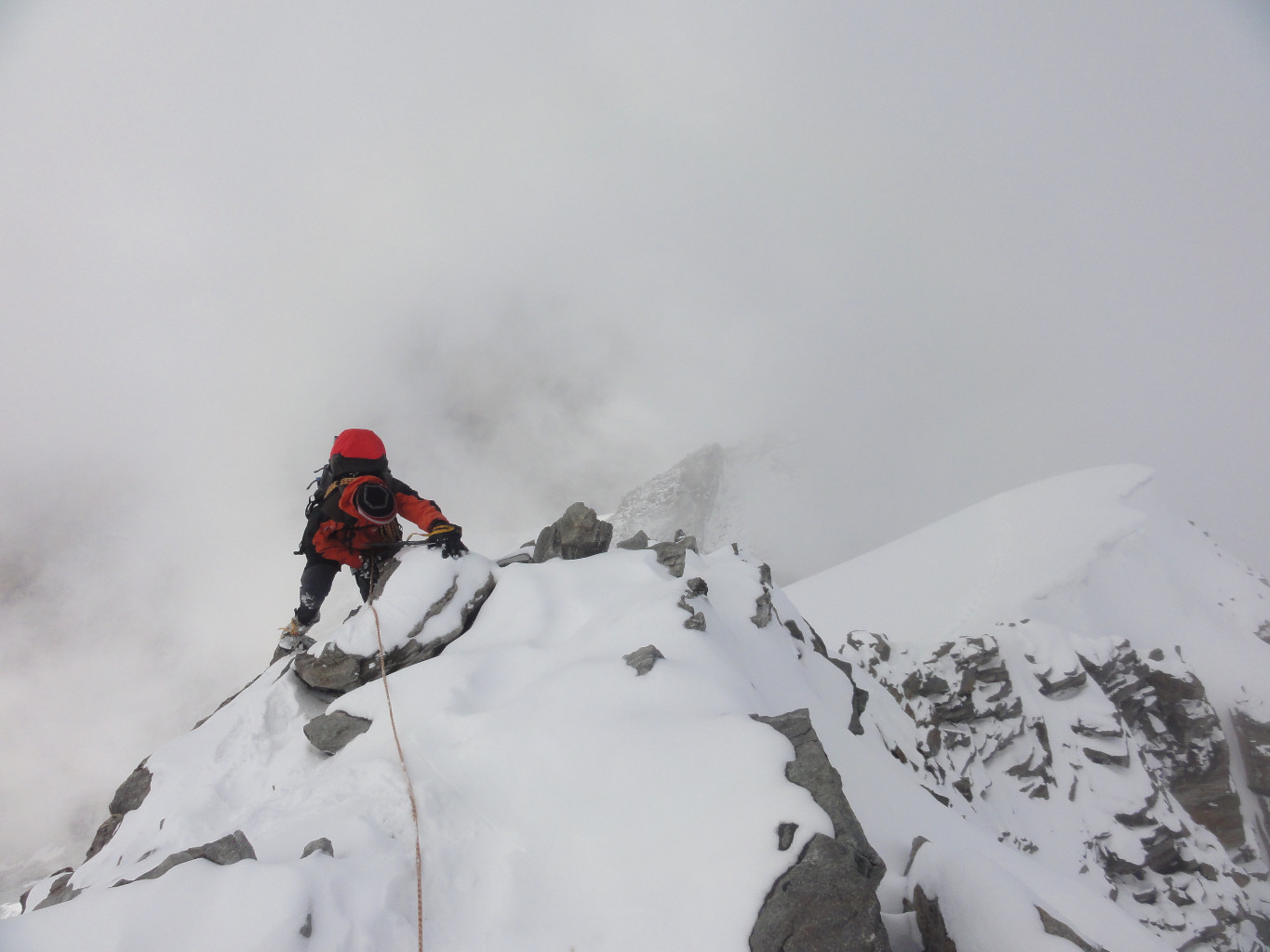 Lagginhorn : sur l'arête N