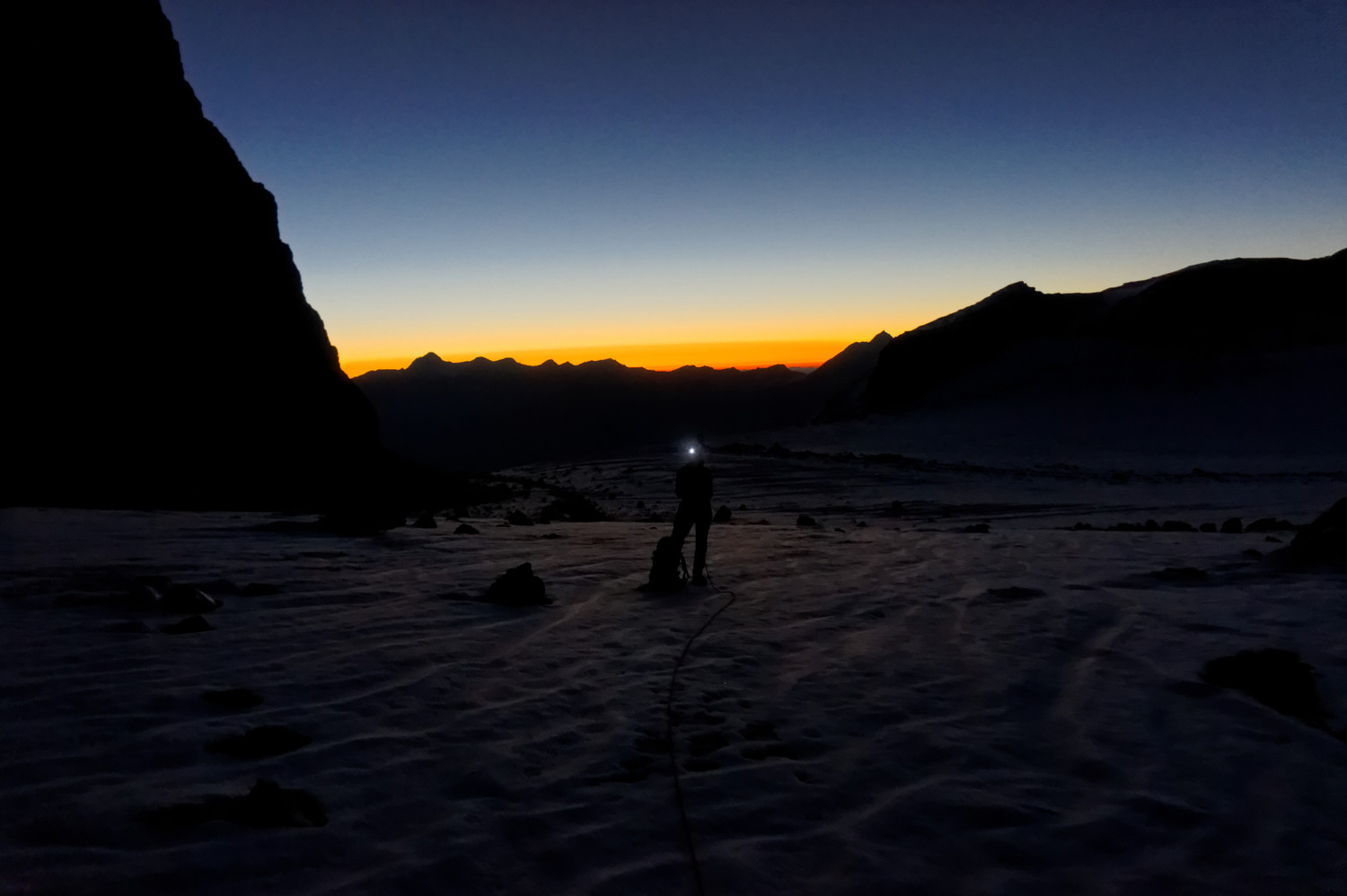 Sur le glacier