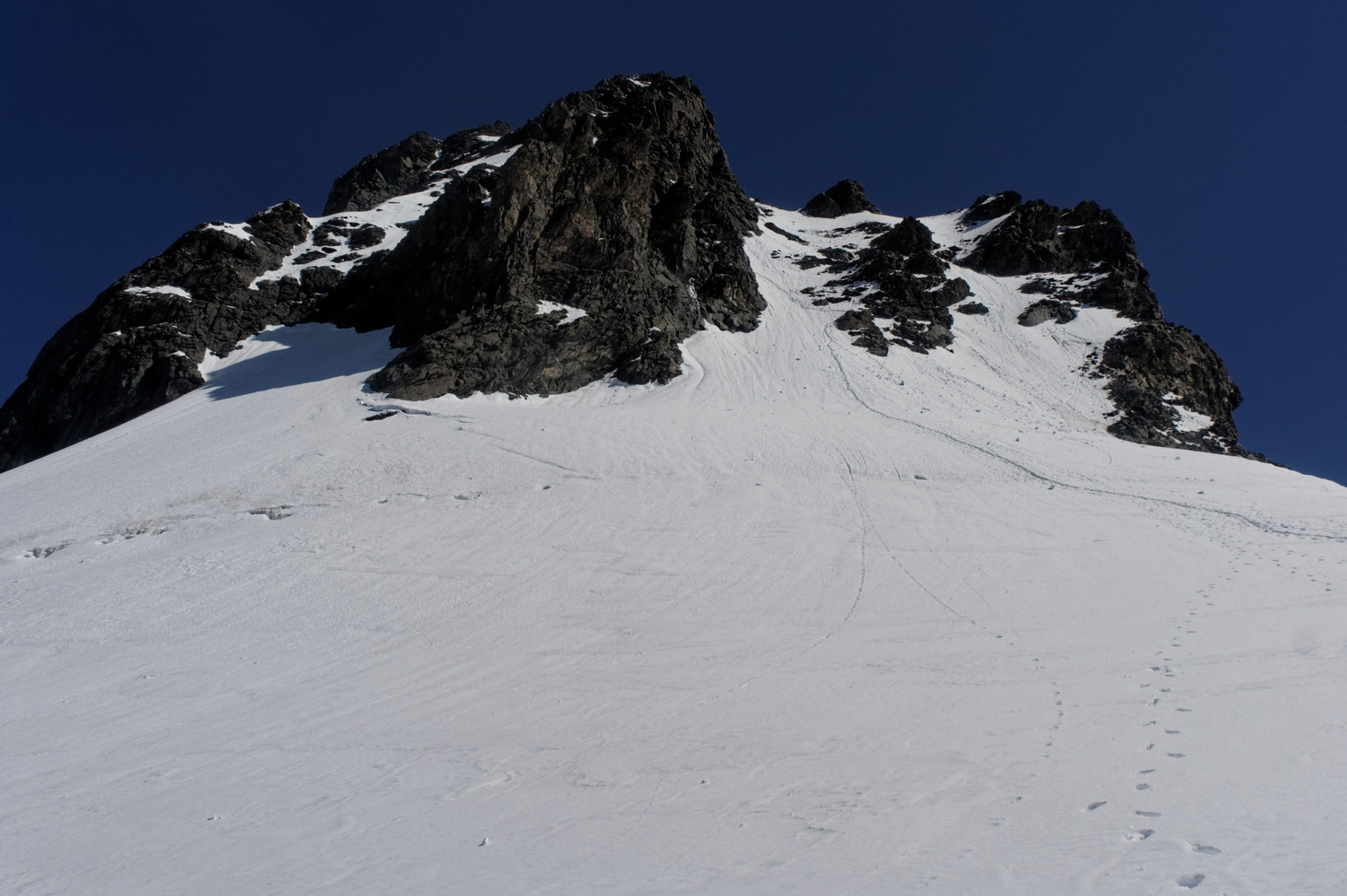 La voie normale du Rimpfischhorn
