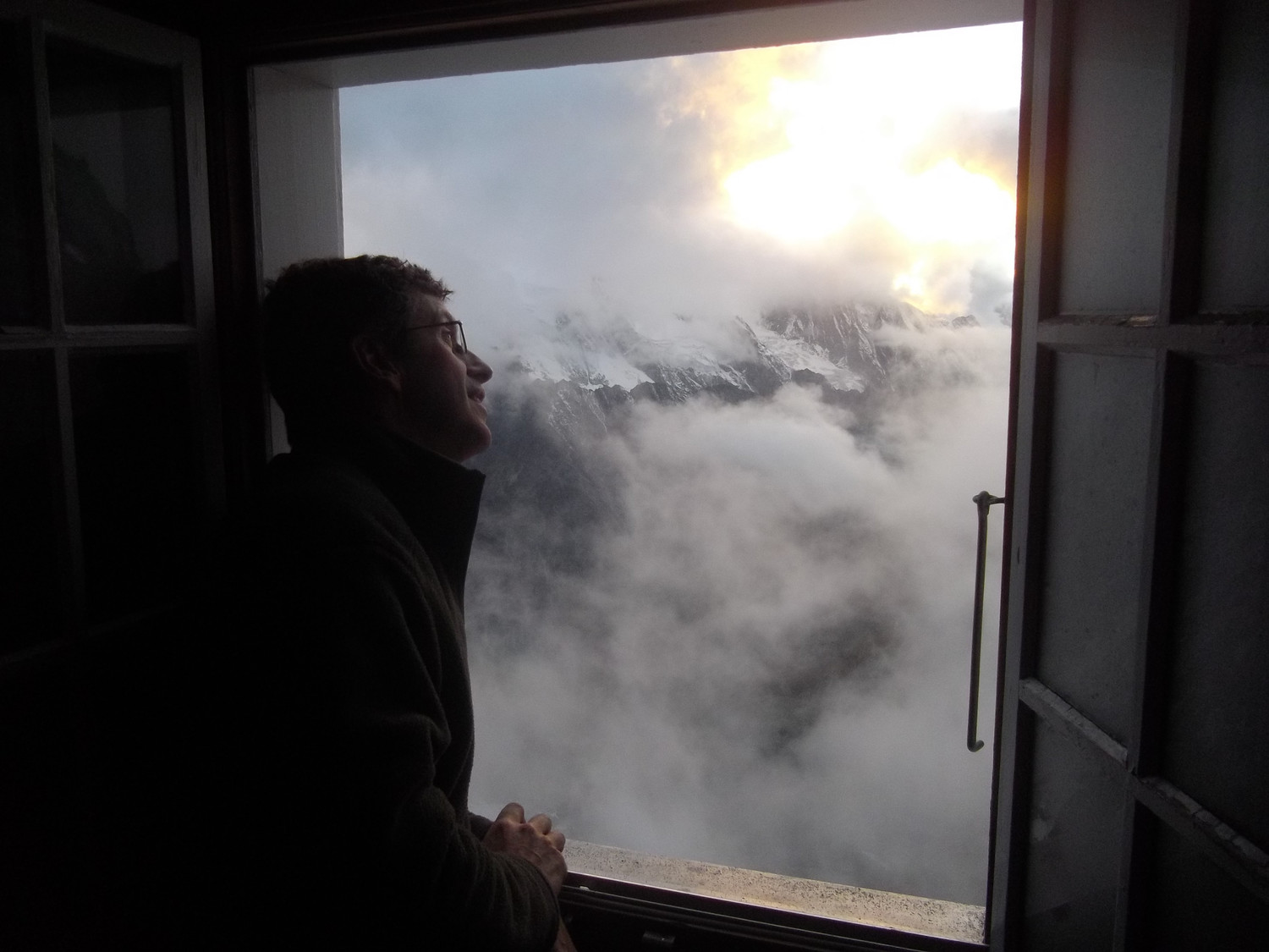 vue du refuge sur le Pigne d Arolla