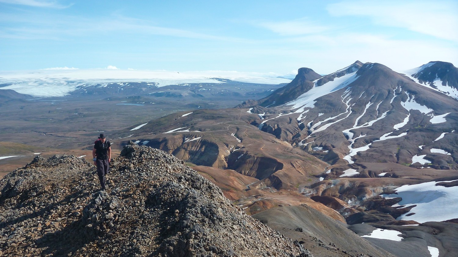 Islande - Montée vers le sommet du Kerlingarfjöll