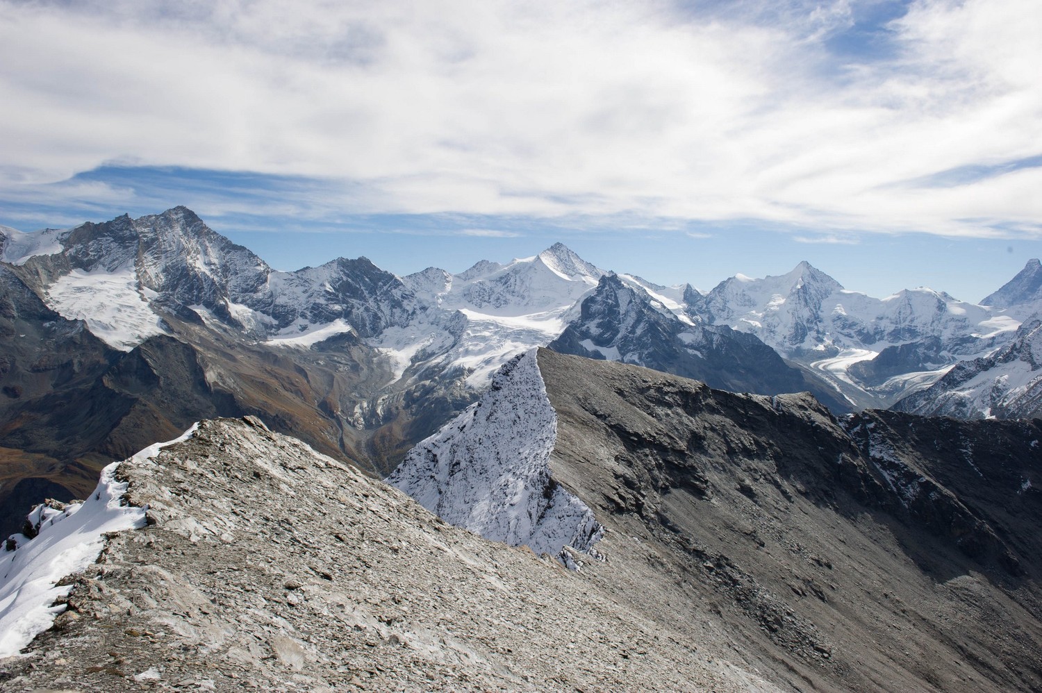 Weisshorn, Zinalrothorn, Obergabelhorn, Cervin