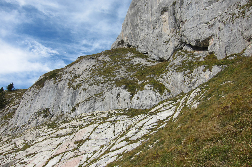 La rampe d'accès à l'arête