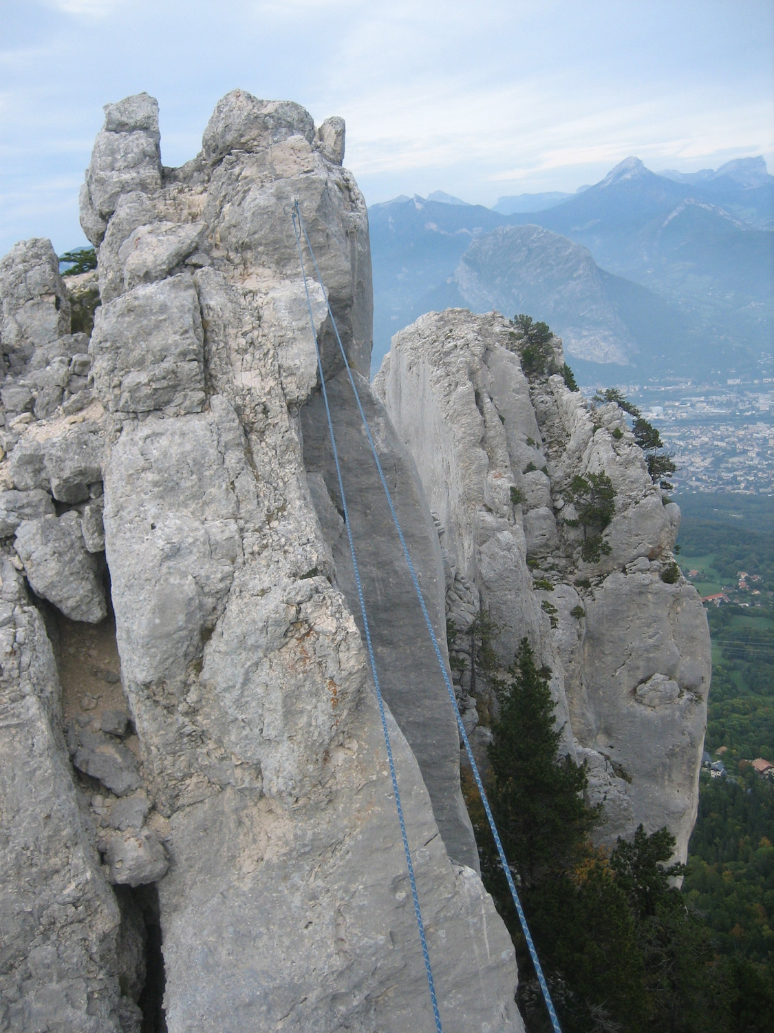 3 Pucelles : tyrolienne