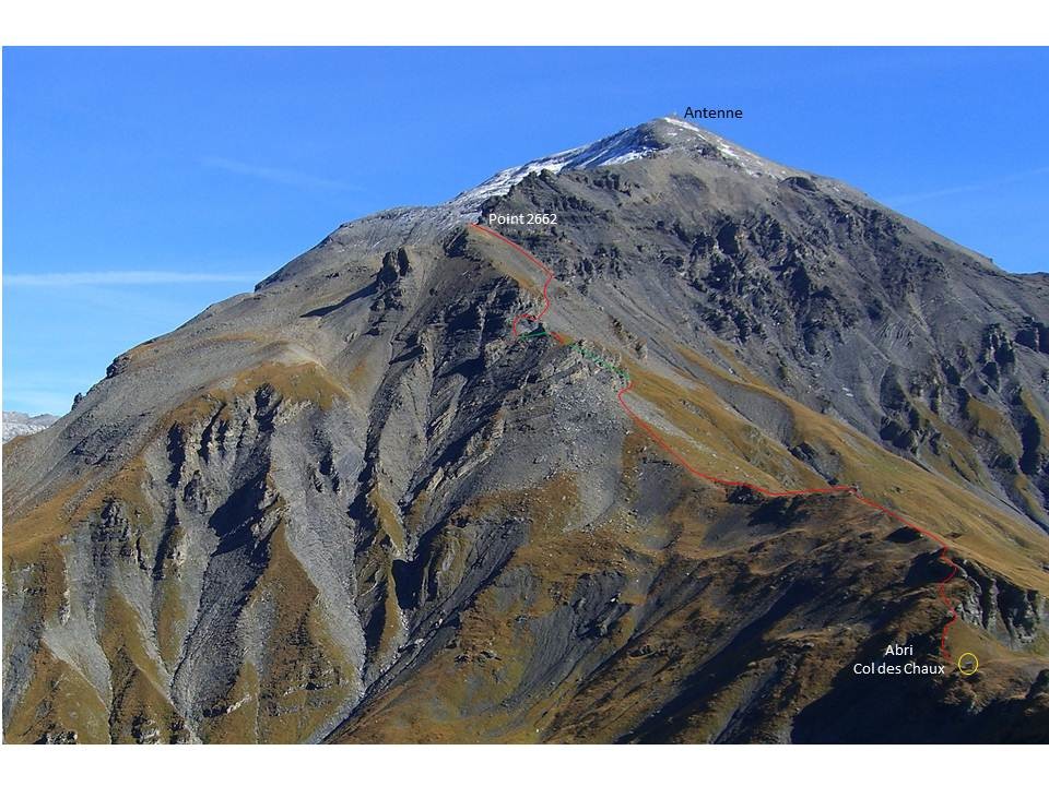 Buet: Abri col des Chaux > Point 2662